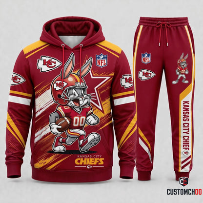 Bug Bunny NFL Fan Set — Hoodie & Sweatpants | All 32 Football Teams Available