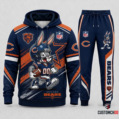 Bug Bunny NFL Fan Set — Hoodie & Sweatpants | All 32 Football Teams Available