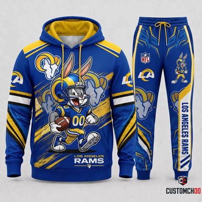 Bug Bunny NFL Fan Set — Hoodie & Sweatpants | All 32 Football Teams Available