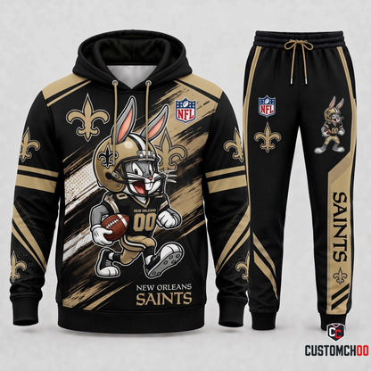 Bug Bunny NFL Fan Set — Hoodie & Sweatpants | All 32 Football Teams Available
