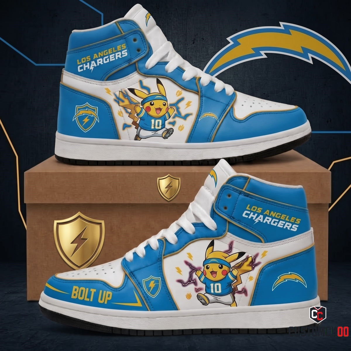 Pikachu NFL 32-Team Fan Sneakers | All 32 Football Teams Available