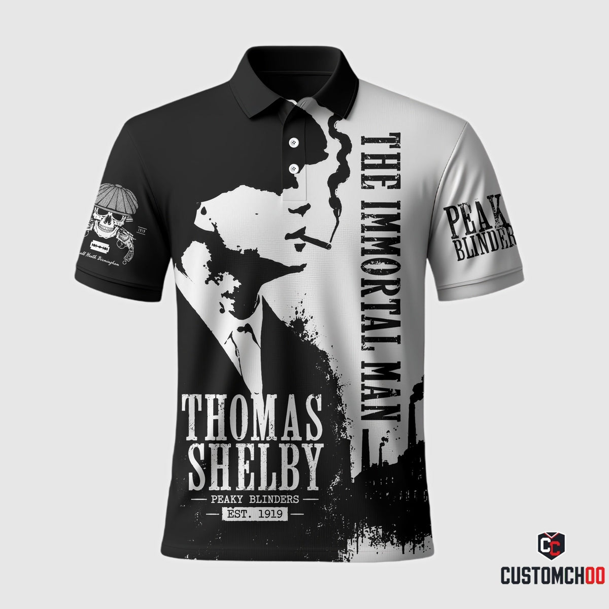 Thomas Shelby The Immortal Man Black White Apparel Collection | Hoodie, Zip Hoodie, Sweatshirt, T-Shirt & Polo Shirt