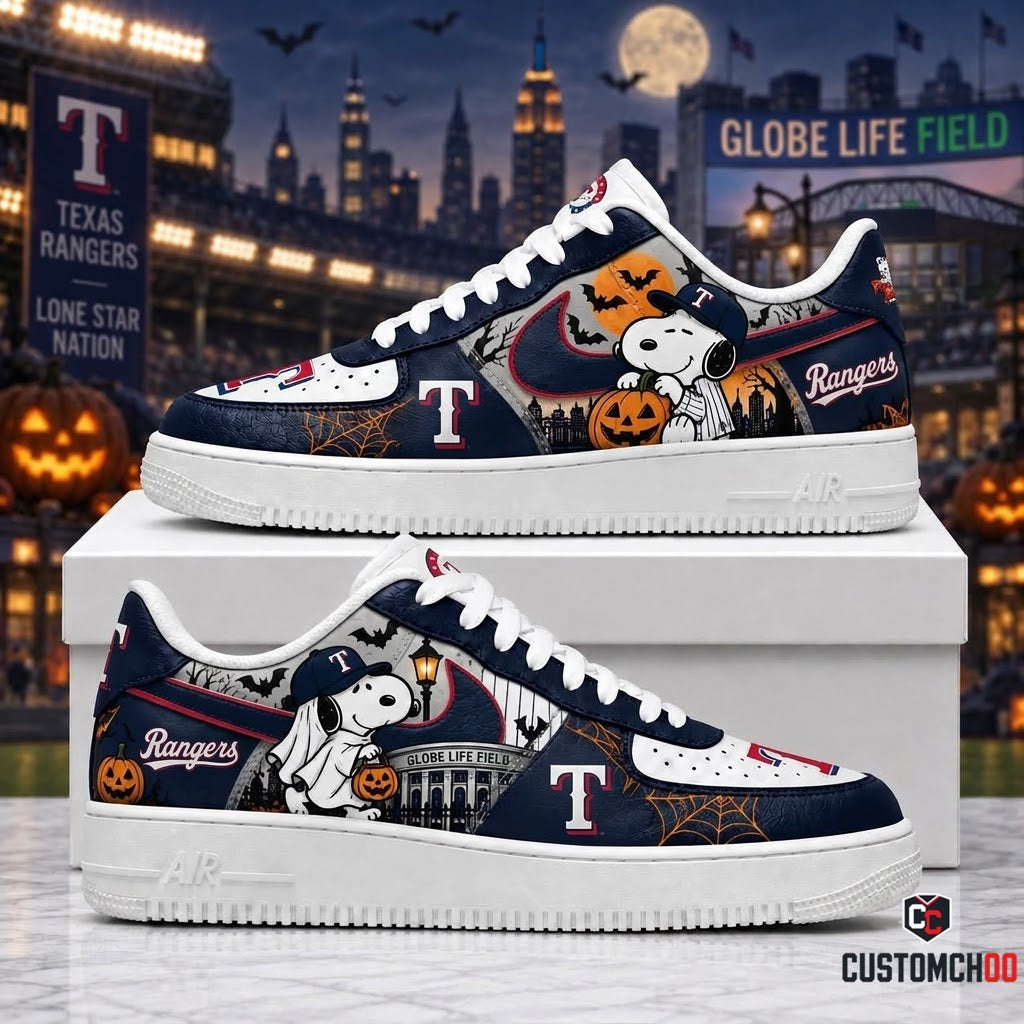 Halloween Edition - MLB Snoopy Fan Sneakers | Baseball Team Shoes Gift