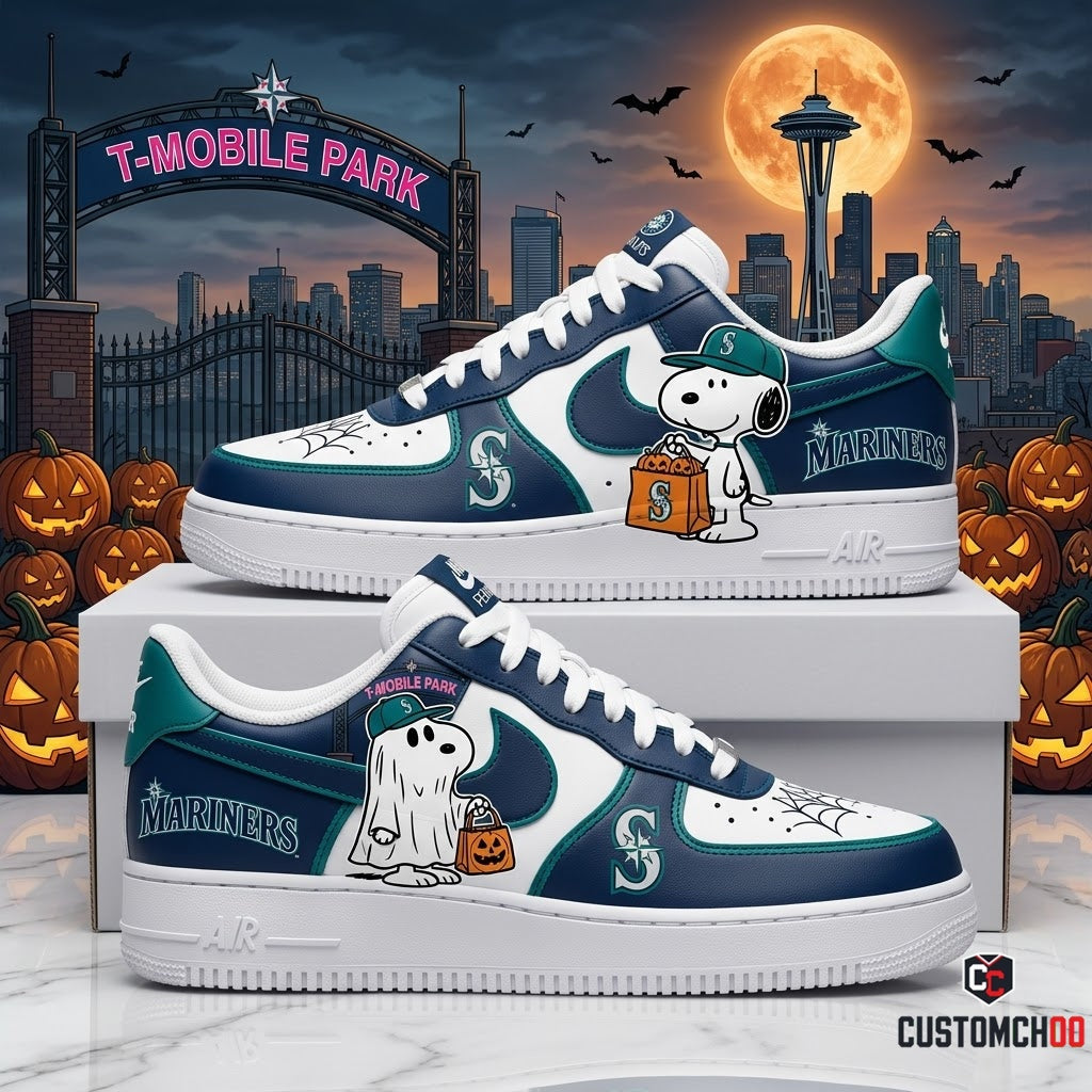 Halloween Edition - MLB Snoopy Fan Sneakers | Baseball Team Shoes Gift