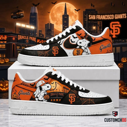 Halloween Edition - MLB Snoopy Fan Sneakers | Baseball Team Shoes Gift