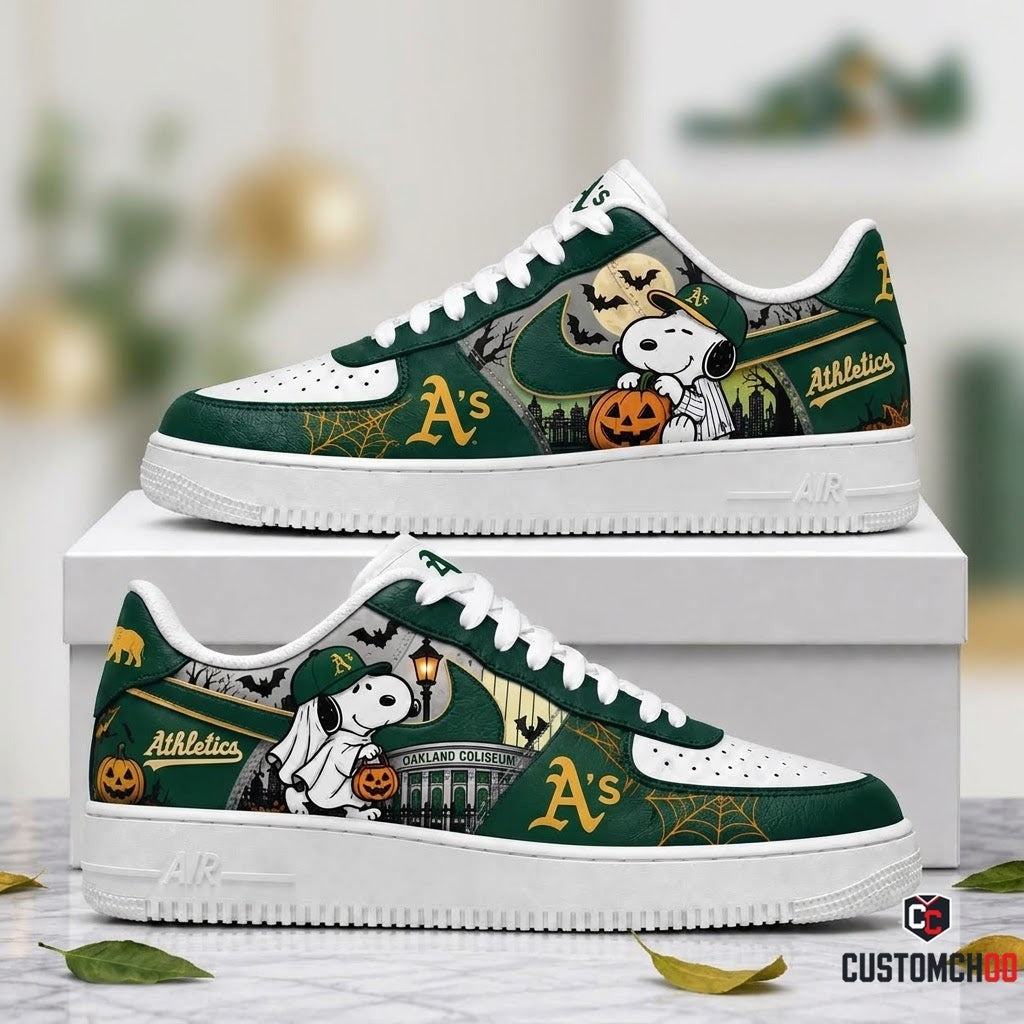 Halloween Edition - MLB Snoopy Fan Sneakers | Baseball Team Shoes Gift