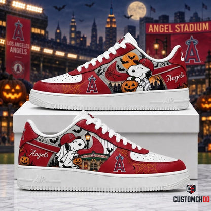 Halloween Edition - MLB Snoopy Fan Sneakers | Baseball Team Shoes Gift