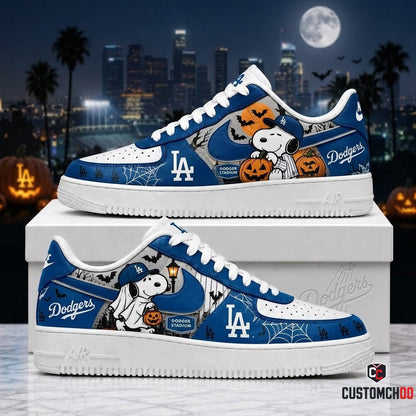 Halloween Edition - MLB Snoopy Fan Sneakers | Baseball Team Shoes Gift