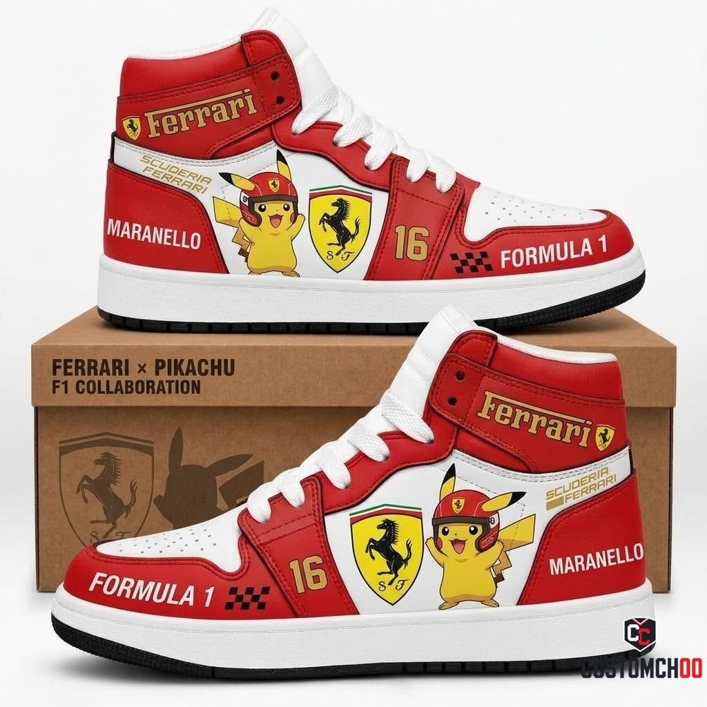 Sport Racing F1 x Pokemon Fan High Top Sneakers | All 11 Formula Teams Available
