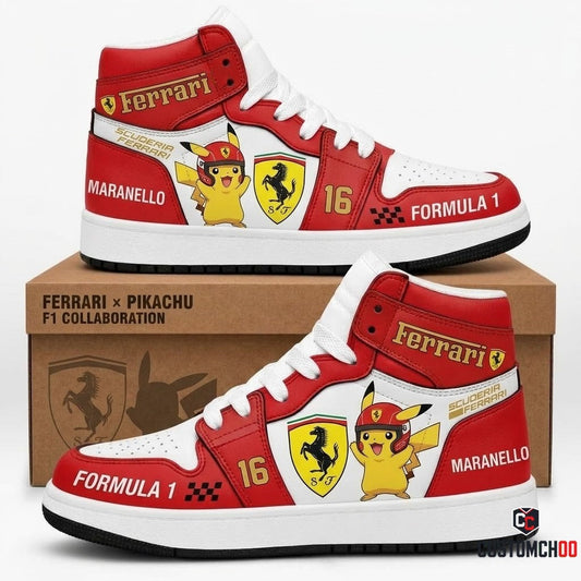 Sport Racing F1 x Pokemon Fan High Top Sneakers | All 11 Formula Teams Available