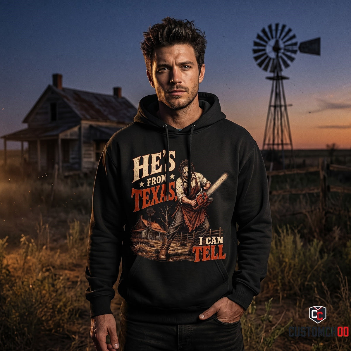 Limited Edition Texas Horror Hoodie & Shirt Collection — Vintage Halloween Movie Tee