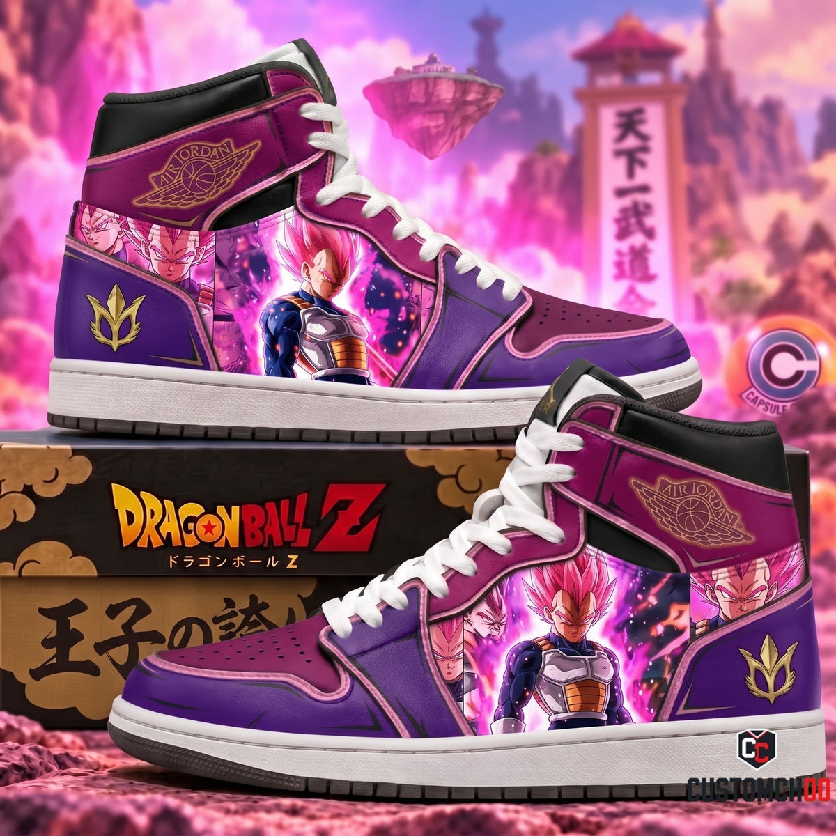 Limited Edition Vegeta Fan Shoes — Anime High Top Sneaker Gift
