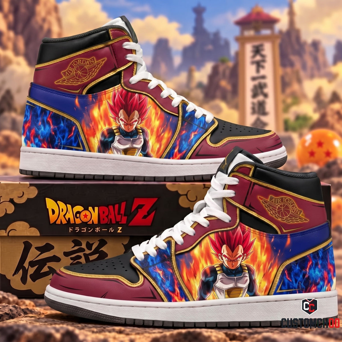 Limited Edition Vegeta Fan Shoes — Anime High Top Sneaker Gift