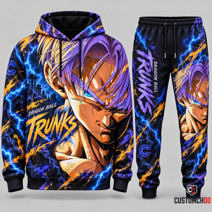 Future Trunks Transformation Fan Set — Dragon Ball Hoodie & Sweatpants