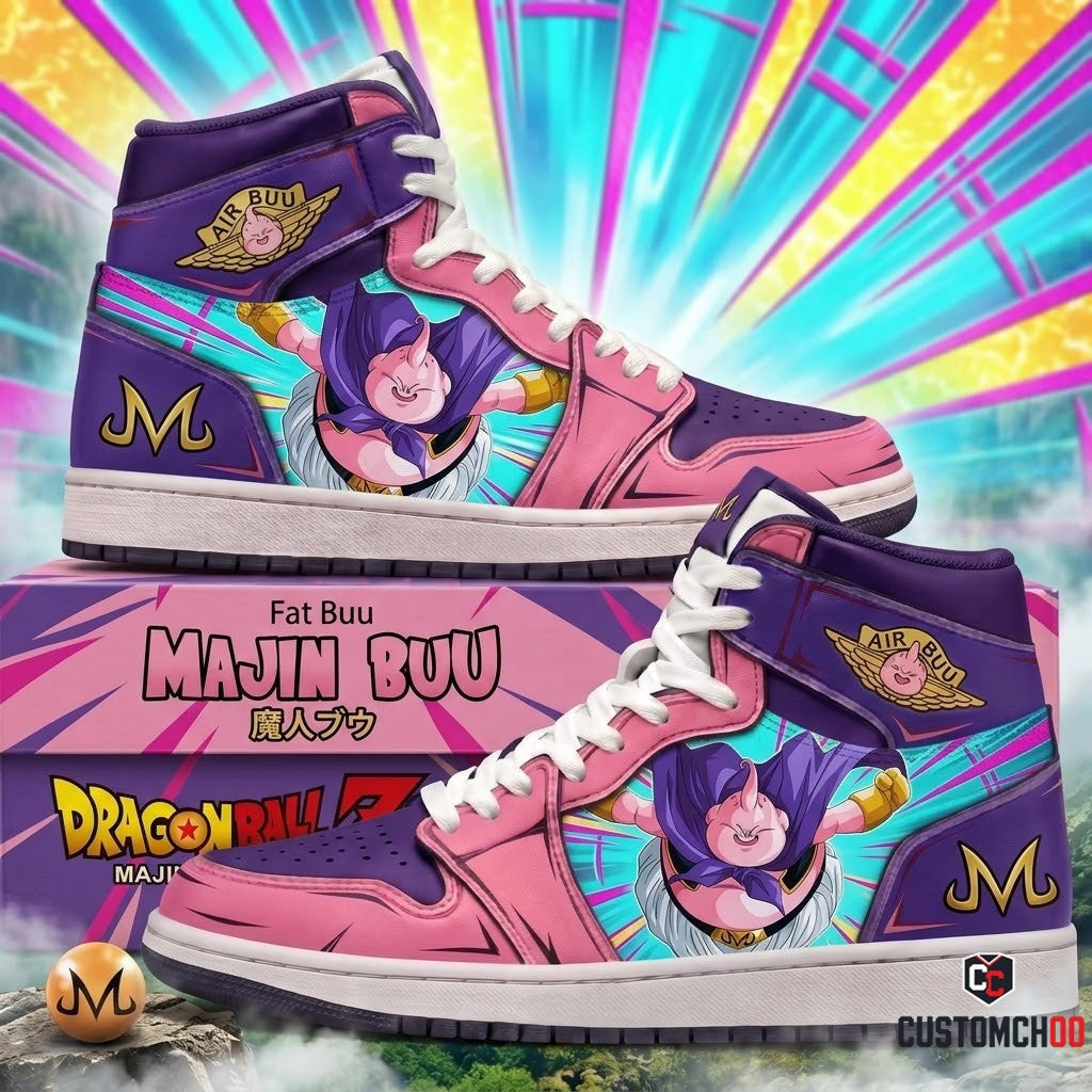 Limited Edition Majin Buu Fan Shoes — Anime High Top Sneaker Gift