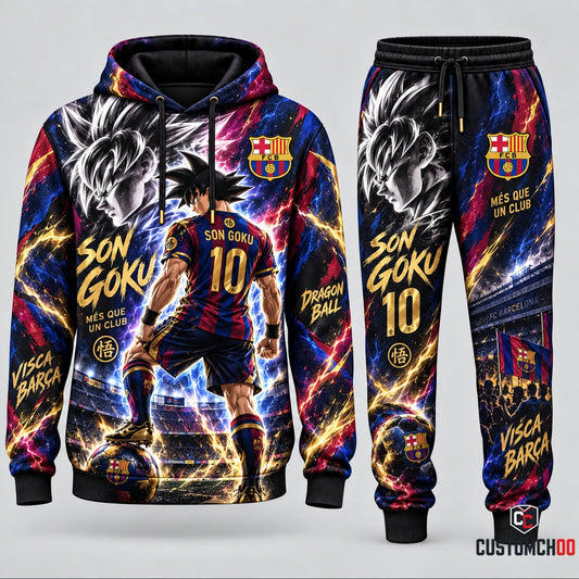 Limited Edition Son Goku x Champions League Hoodie & Sweatpants Fan Set
