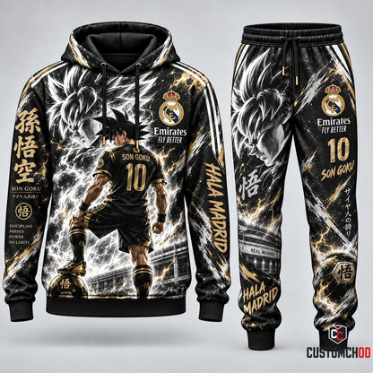Limited Edition Son Goku x Champions League Hoodie & Sweatpants Fan Set