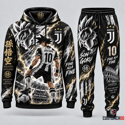 Limited Edition Son Goku x Champions League Hoodie & Sweatpants Fan Set