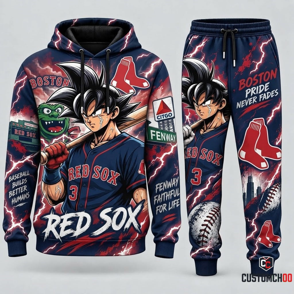 Limited Edition Son Goku x MLB Hoodie & Sweatpants Fan Set