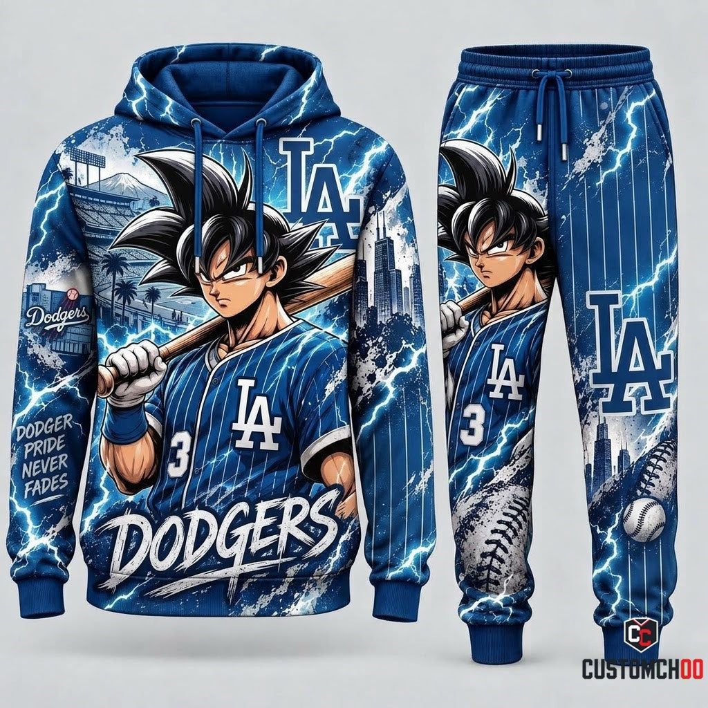 Limited Edition Son Goku x MLB Hoodie & Sweatpants Fan Set