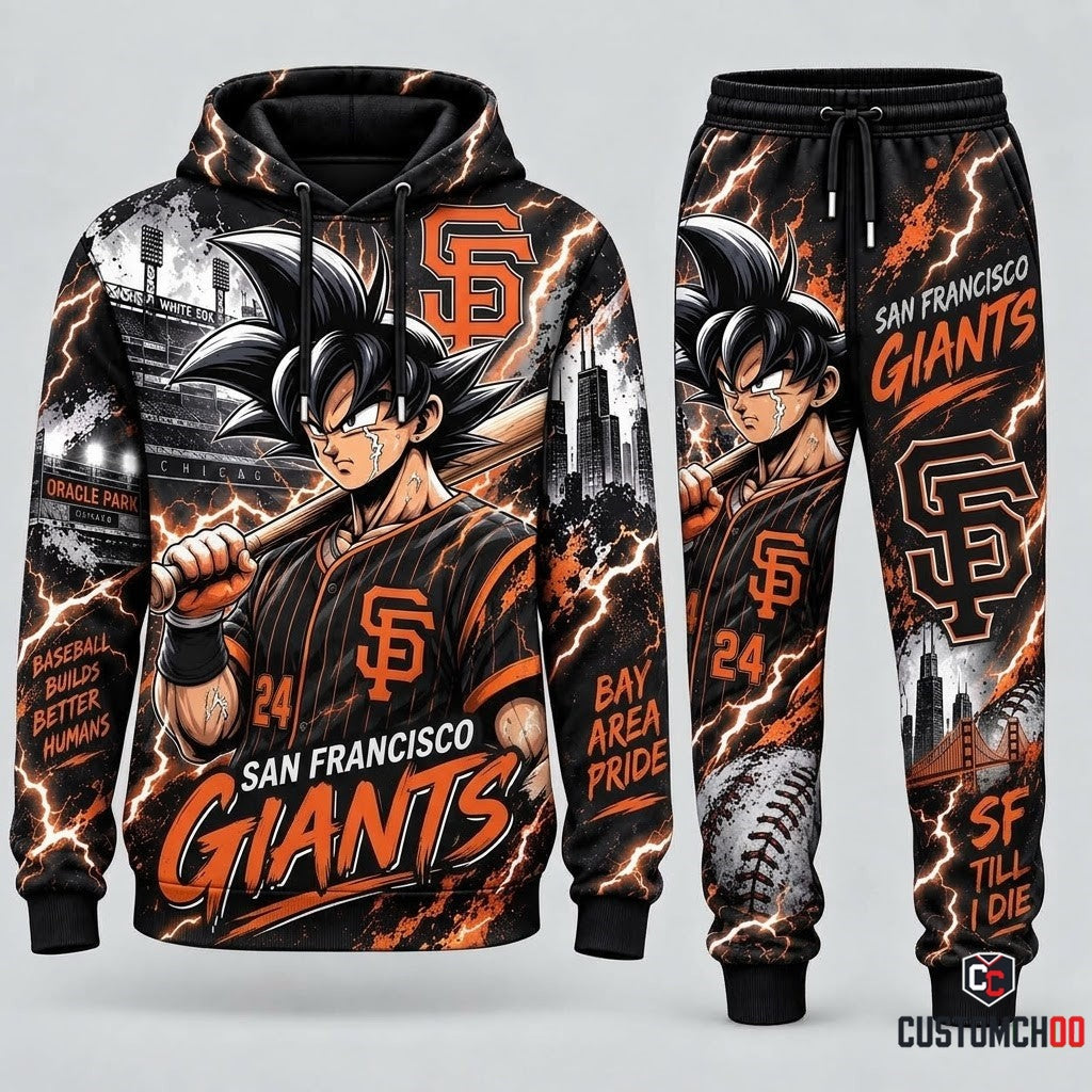Limited Edition Son Goku x MLB Hoodie & Sweatpants Fan Set