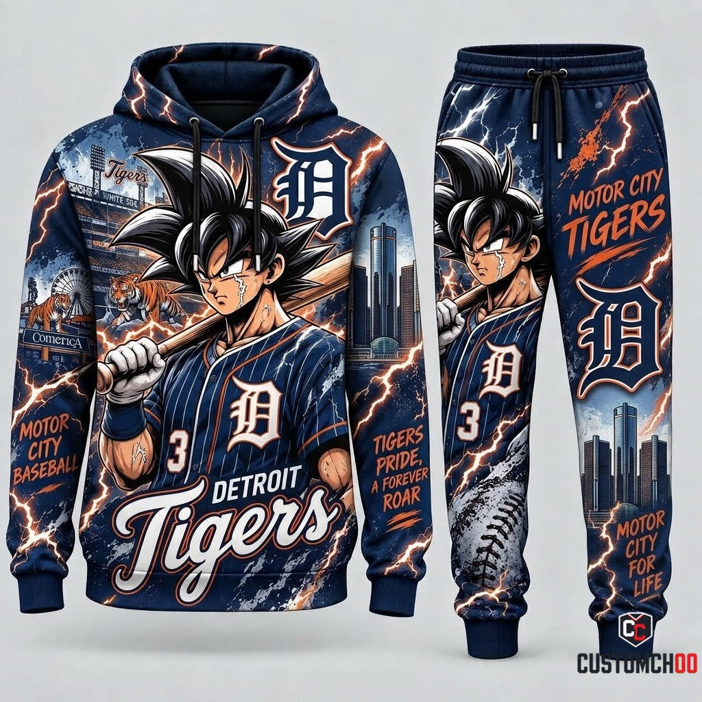 Limited Edition Son Goku x MLB Hoodie & Sweatpants Fan Set