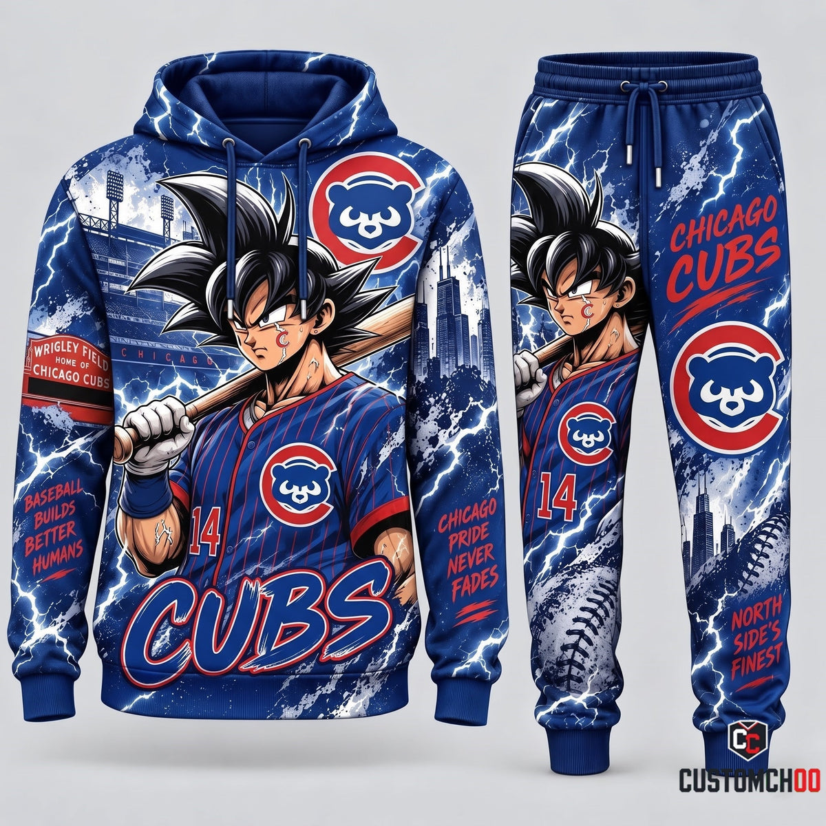 Limited Edition Son Goku x MLB Hoodie & Sweatpants Fan Set