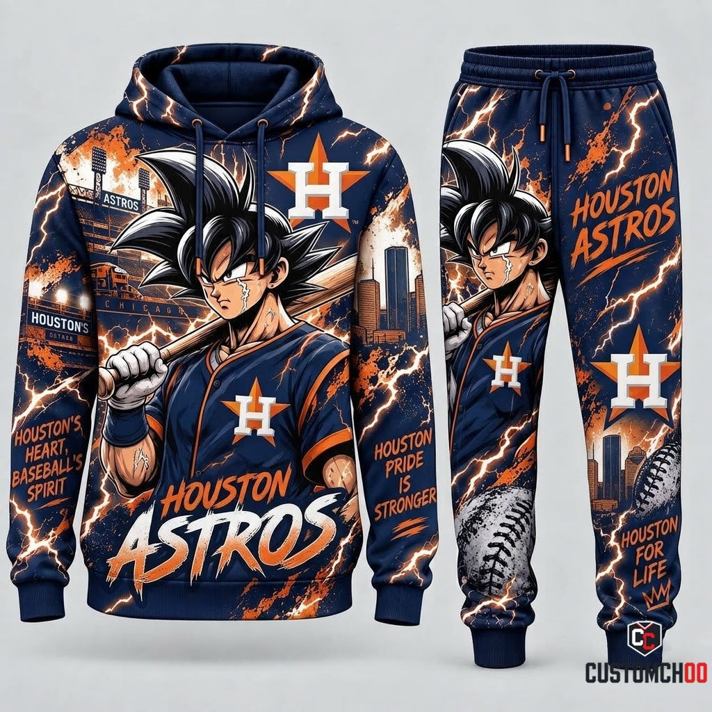 Limited Edition Son Goku x MLB Hoodie & Sweatpants Fan Set