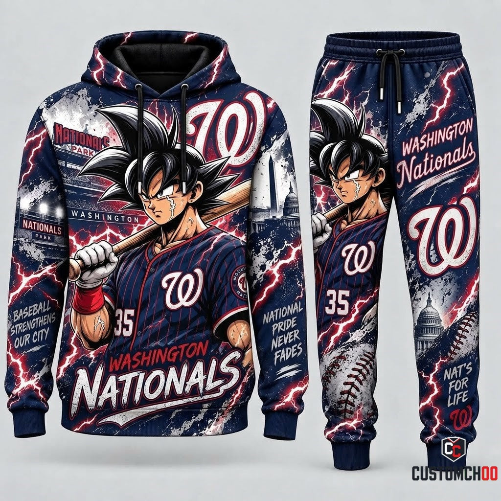 Limited Edition Son Goku x MLB Hoodie & Sweatpants Fan Set