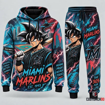 Limited Edition Son Goku x MLB Hoodie & Sweatpants Fan Set