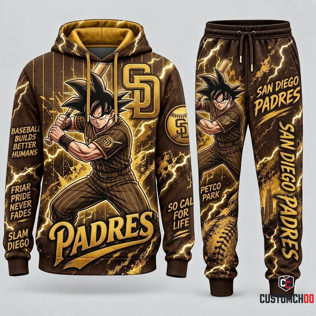 Limited Edition Son Goku x MLB Hoodie & Sweatpants Fan Set