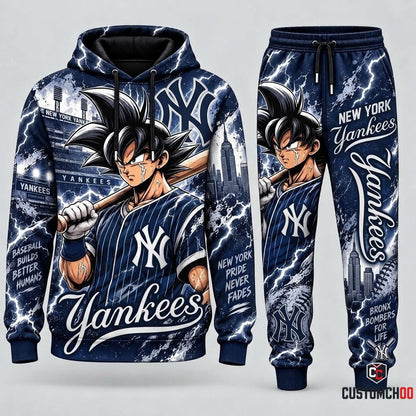 Limited Edition Son Goku x MLB Hoodie & Sweatpants Fan Set