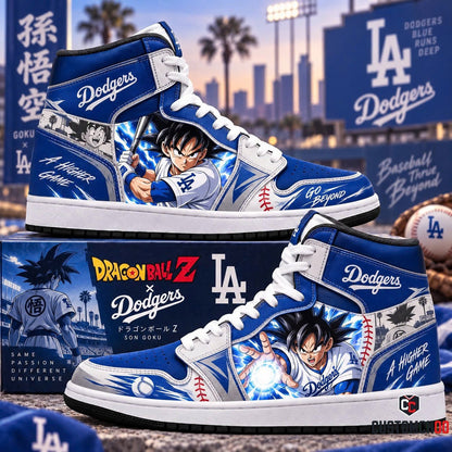 Son Goku x MLB Baseball Fan High Top Sneakers | All 30 Teams Available