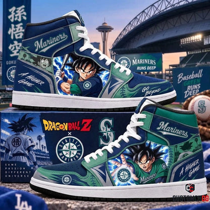 Son Goku x MLB Baseball Fan High Top Sneakers | All 30 Teams Available