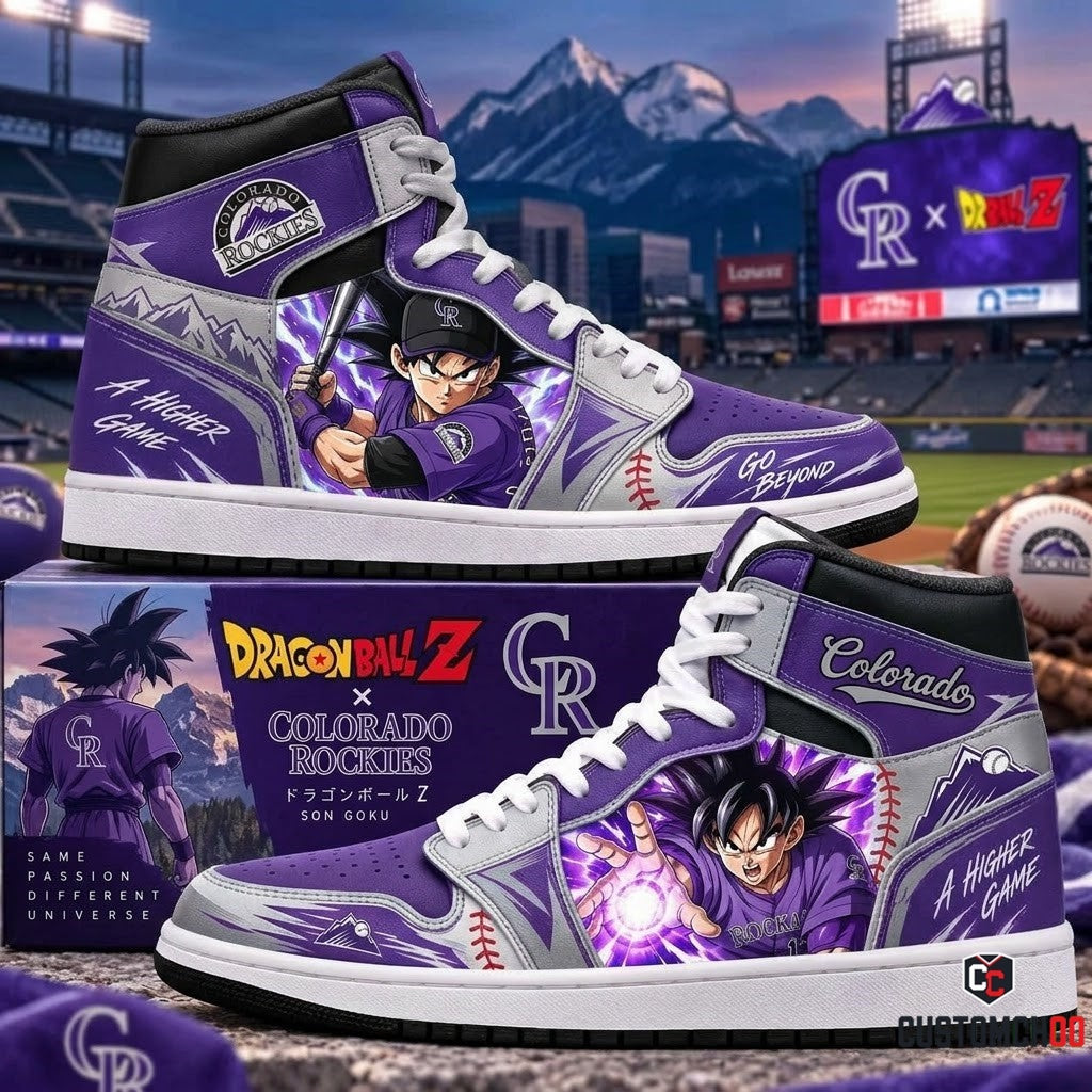 Son Goku x MLB Baseball Fan High Top Sneakers | All 30 Teams Available