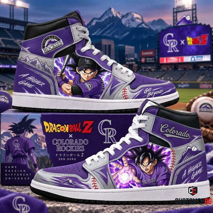 Son Goku x MLB Baseball Fan High Top Sneakers | All 30 Teams Available