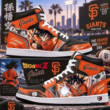 Son Goku x MLB Baseball Fan High Top Sneakers | All 30 Teams Available