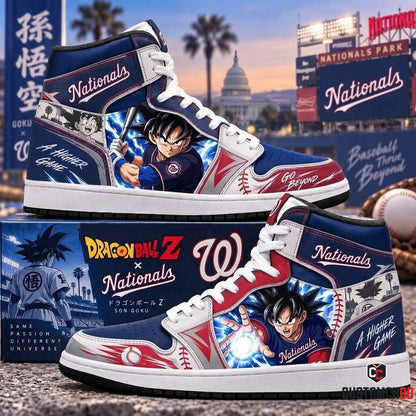 Son Goku x MLB Baseball Fan High Top Sneakers | All 30 Teams Available