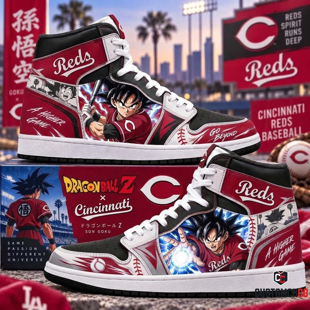 Son Goku x MLB Baseball Fan High Top Sneakers | All 30 Teams Available