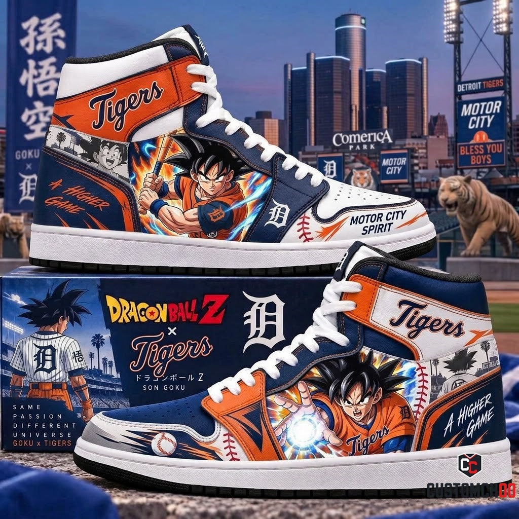 Son Goku x MLB Baseball Fan High Top Sneakers | All 30 Teams Available