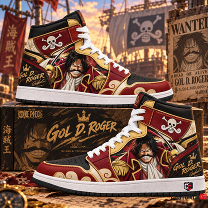 Limited Edition Gol D. Roger Fan Shoes — Anime High Top Sneaker Gift