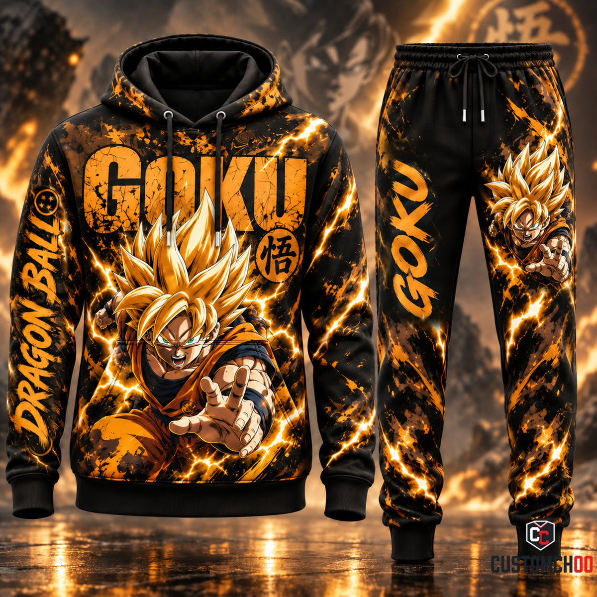 Dragon Ball Transformation Fan Set — Dragon Ball Hoodie & Sweatpants