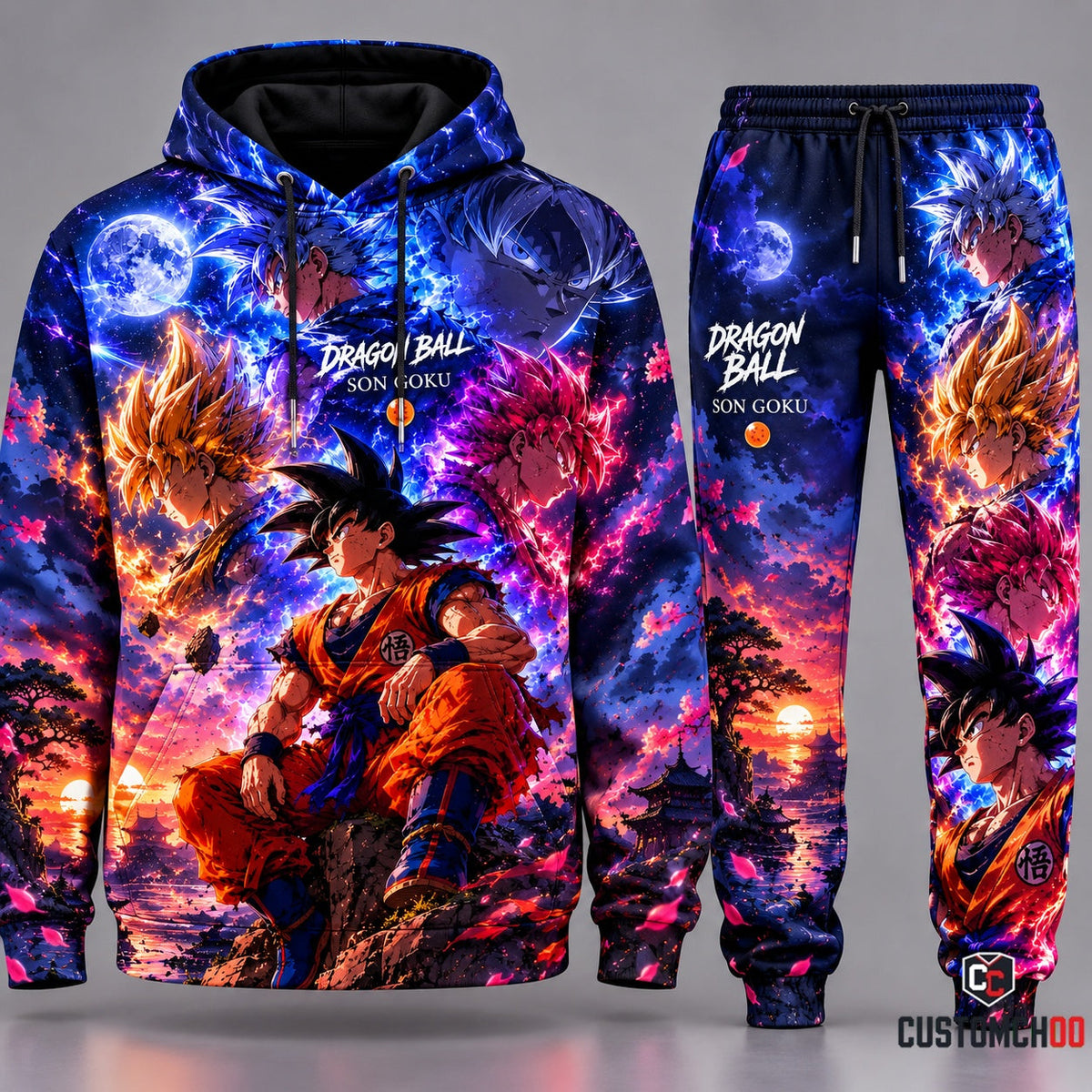 DBL SonGoku Transformation Fan Set — Hoodie & Sweatpants Limited Edition