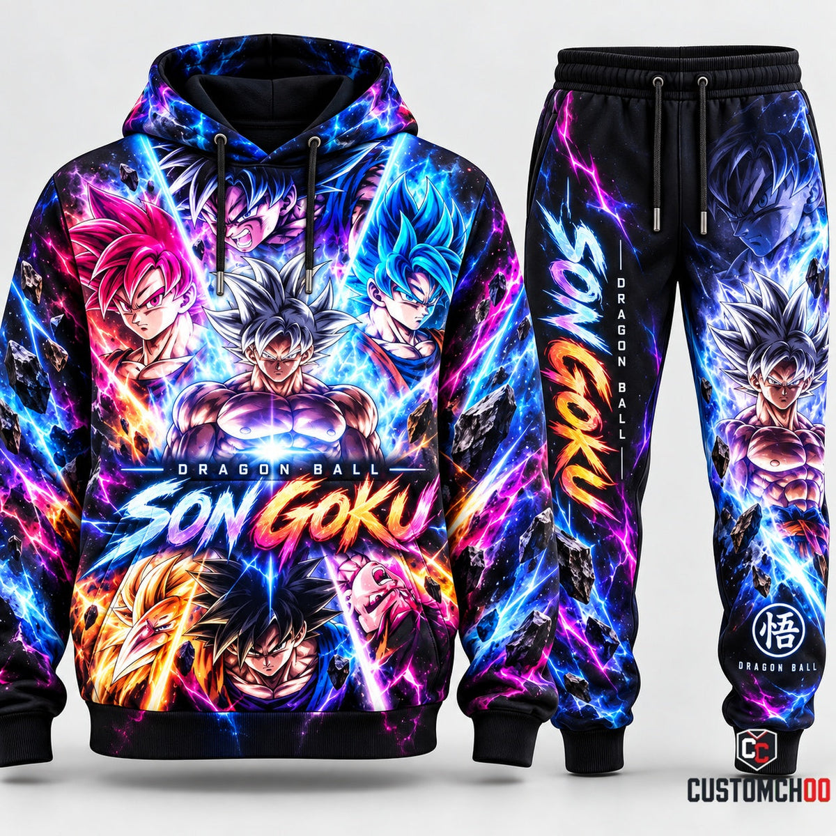 DBL SonGoku Transformation Fan Set — Hoodie & Sweatpants Limited Edition