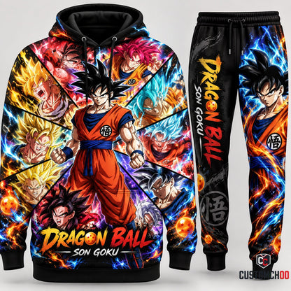 DBL SonGoku Transformation Fan Set — Hoodie & Sweatpants Limited Edition