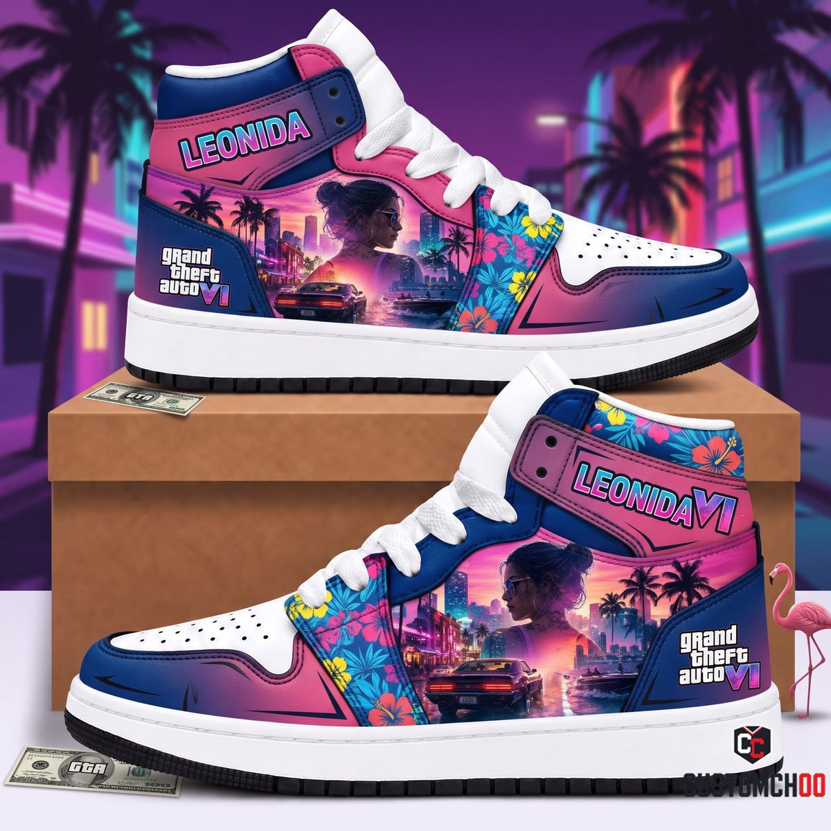 Limited Edition GTA 6 Fan Shoes — GTA 6 High Top Sneaker Gift