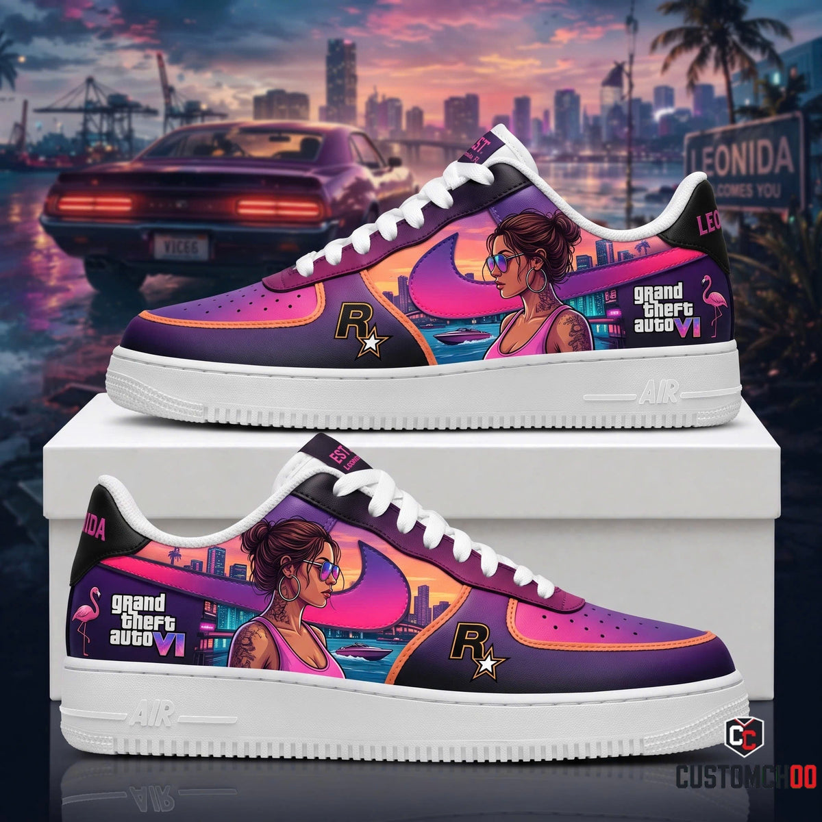 Limited Edition GTA 6 Sneakers | GTA 6 Low Sneaker Gift
