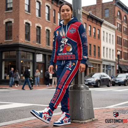 Women’s Basketball Fan Combo Set — Hoodie & Sweatpants and High Sneakers | All 15 WNBA Teams Available