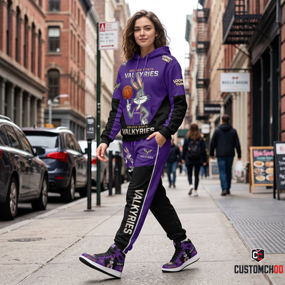 Women’s Basketball Fan Combo Set — Hoodie & Sweatpants and High Sneakers | All 15 WNBA Teams Available