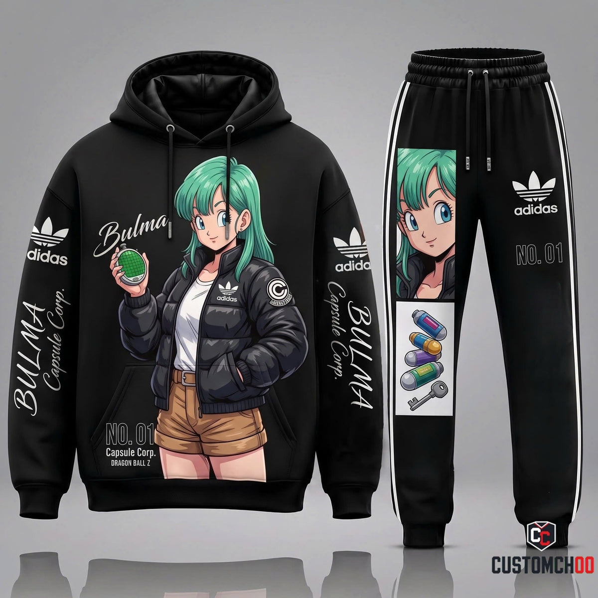 Adidas x Squad Dragon Ball Transformation Fan Set — Dragon Ball Hoodie & Sweatpants